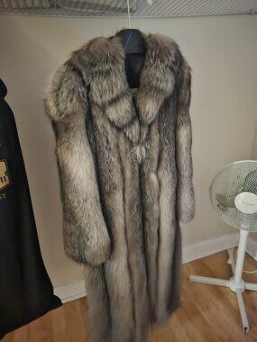 Fox fur coat